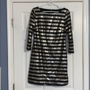 Black and gold sequence Vince camuto dress